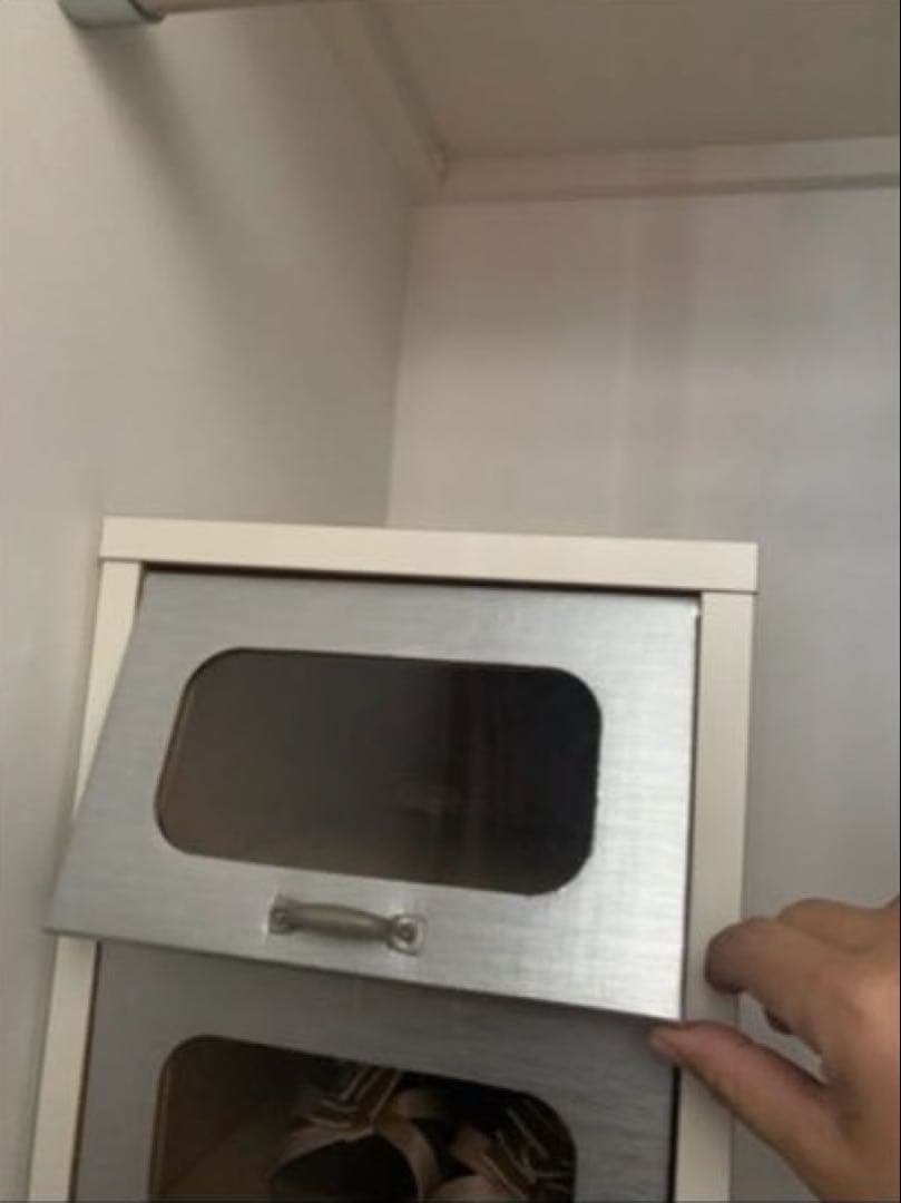 美品　縦型　靴収納棚　クリア窓付き 自家焙煎珈琲　有機栽培レモングラスティ等々付