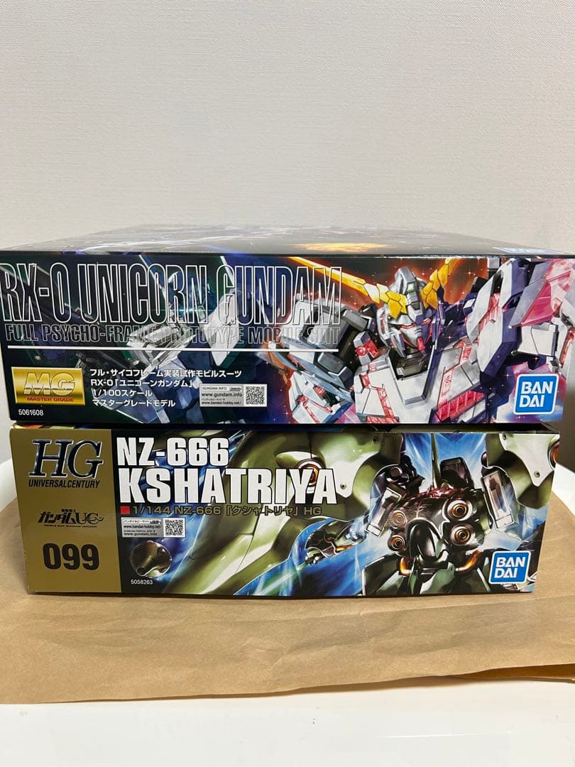 MGユニコーンガンダム　HGクシャトリヤ　ガンプラ　まとめ売り
