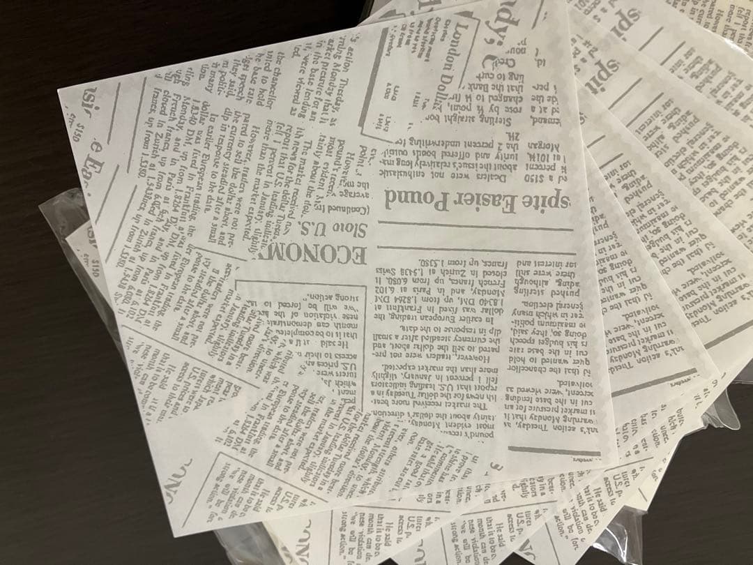 業務用 包装紙S 3400枚(100枚入り×34セット)ドーナツ、コロッケ等