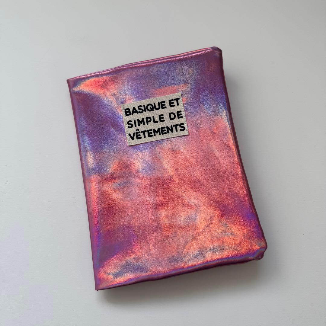 バインダーカバー　オーロラピンク　A6 韓国　貯金