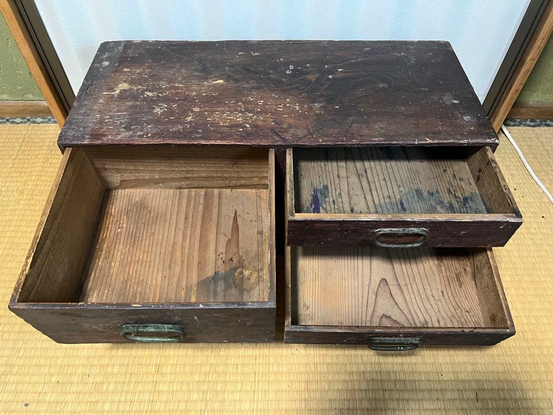 【O-1589】引き出し 和ダンス 小箪笥 収納 昭和レトロ 家具