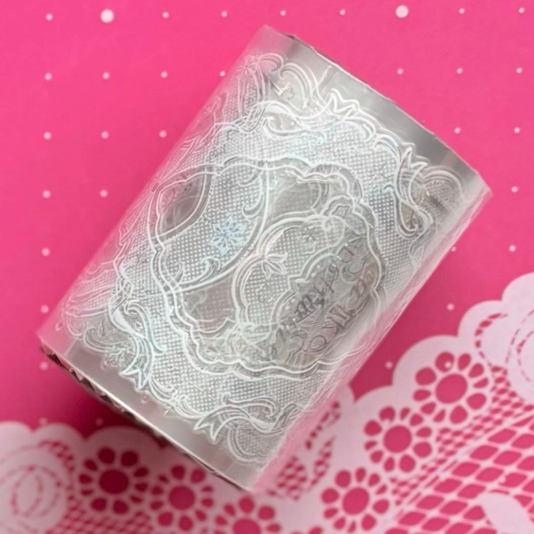 贝壳银 画框里的浪漫 白色 ダイカット加工 6cm×5m フレーム