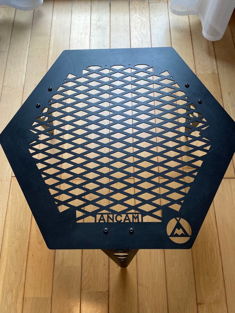 アナキャン ANCAM メタヘキテ L 脚長 六角形 アイアン テーブル