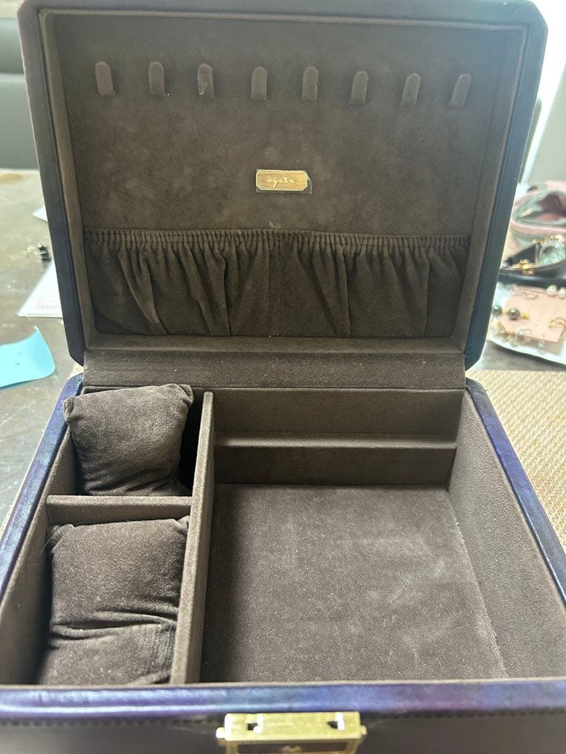 agete アンティーク　ジュエリーボックス　アガット