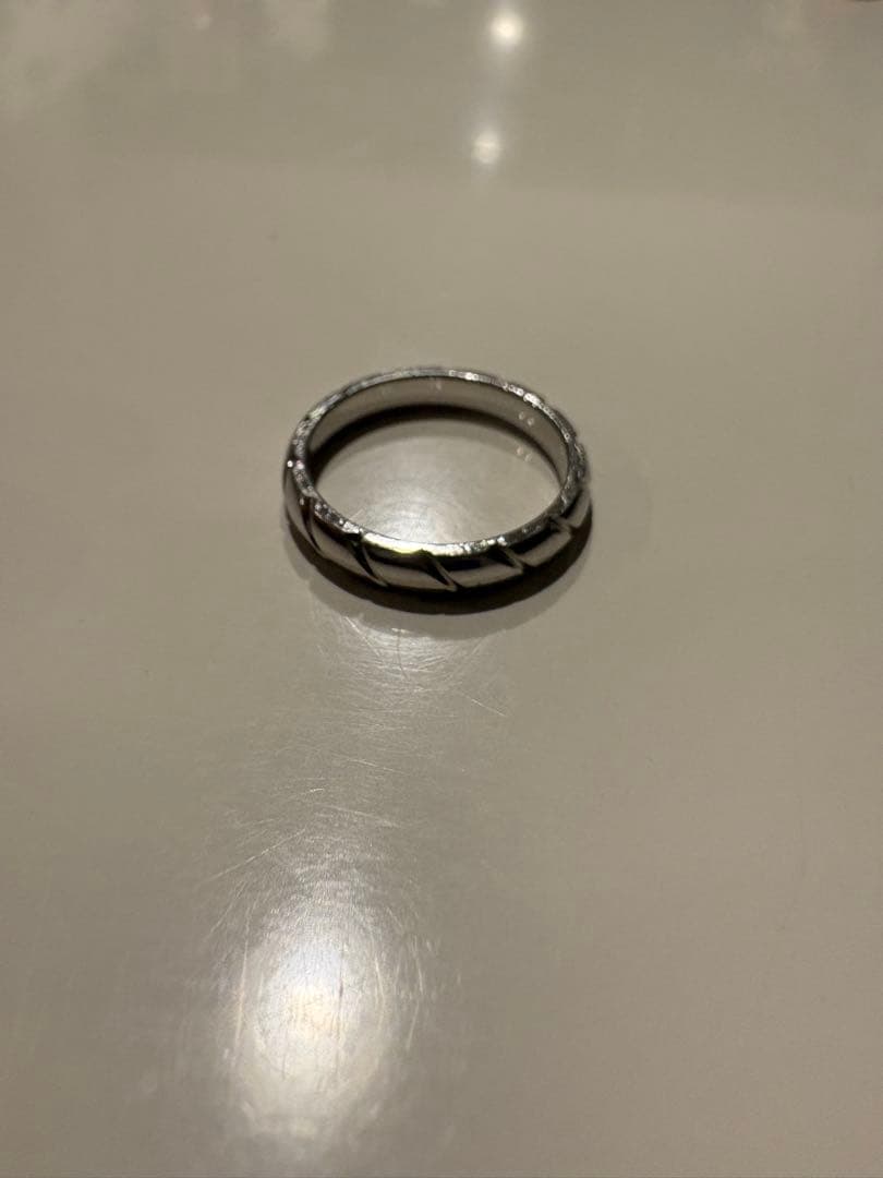 ショーメ　プラチナリング　16号　トルサード リング