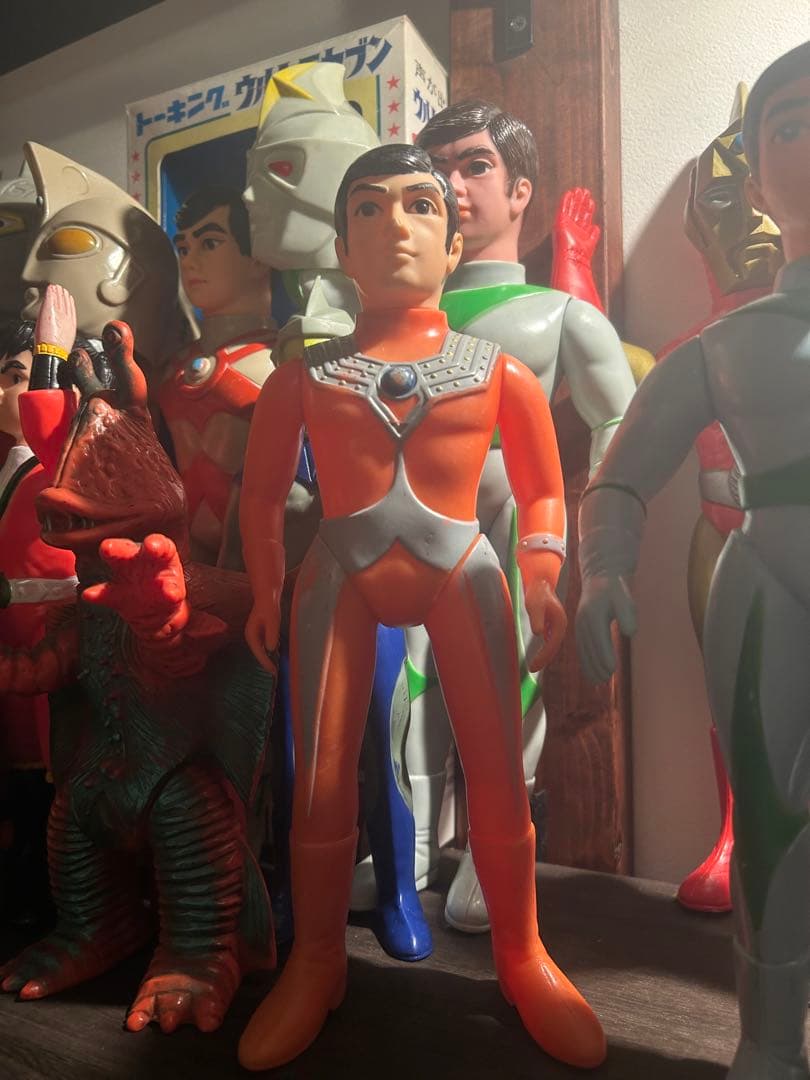 当時物　ブルマァク　ウルトラマンタロウ　検）マルサン　ヴィンテージ　面取れソフビ