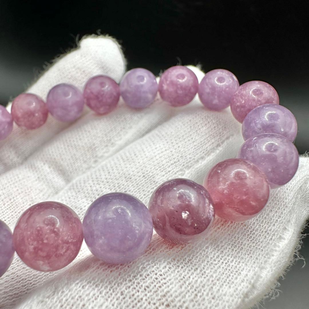 キラキラな輝き！！　マルチカラーレピドライト　ブレスレット④