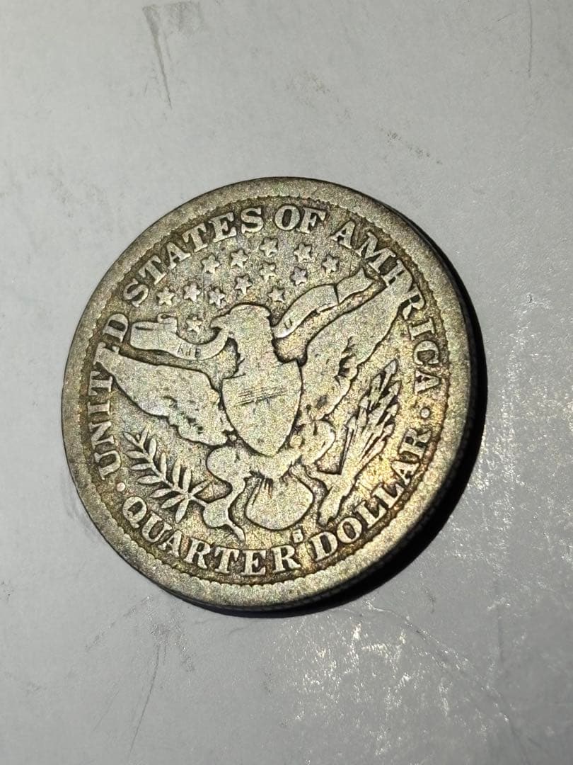 B*k様 アメリカ　バーバークォーター　1896S 大特年　発行数18.8万枚