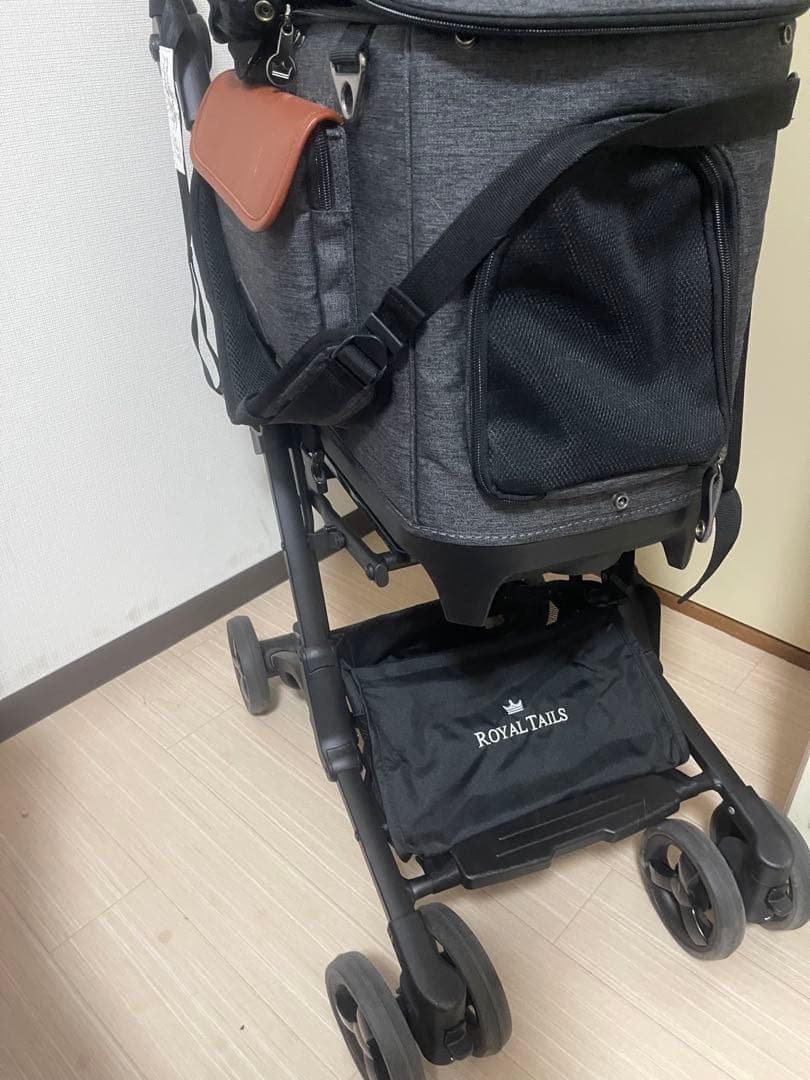 お値下げ済み　折りたたみペットカート グレー 7in1機能