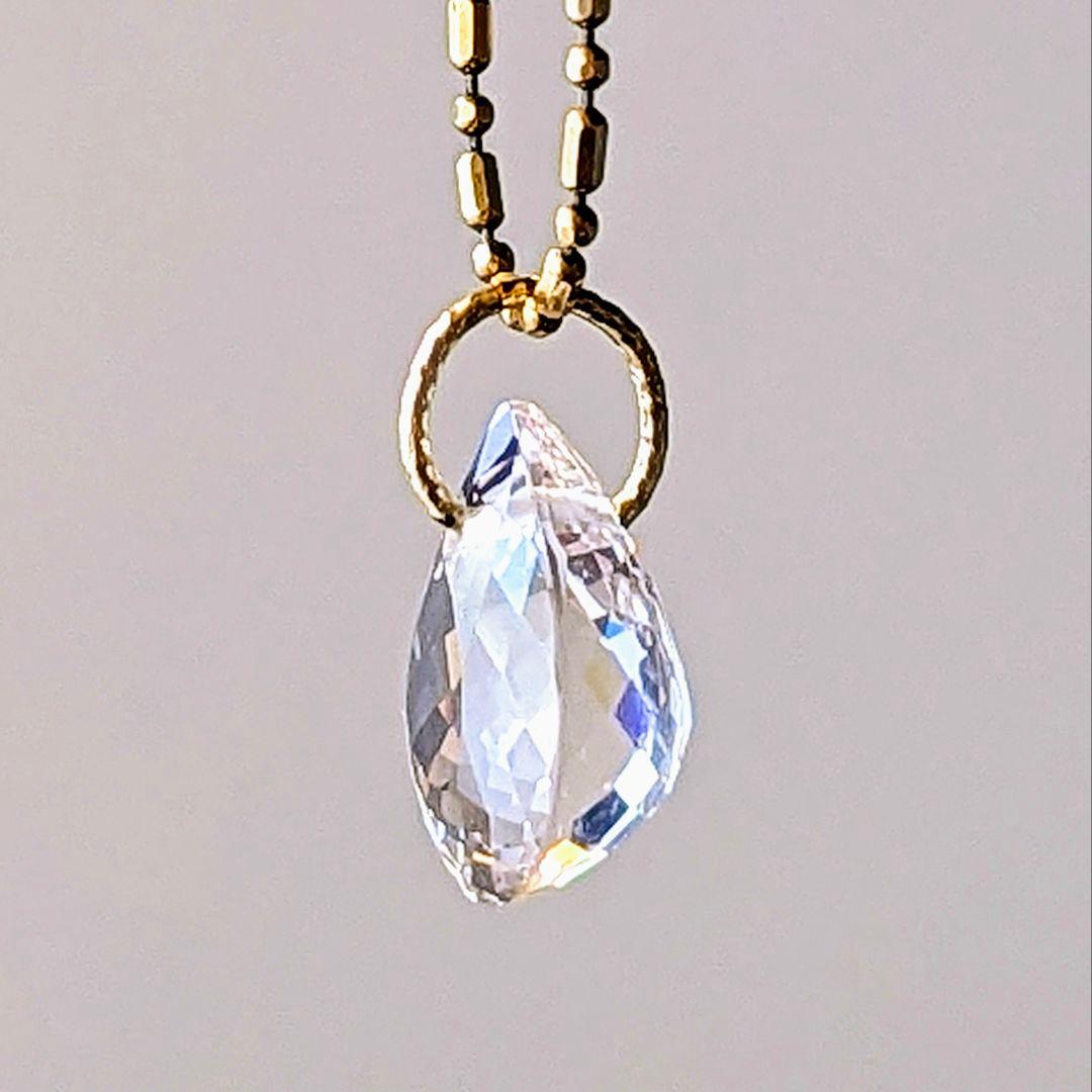 ♢Lacie♢K18 モルガナイト3.87ct ネックレスチャーム
