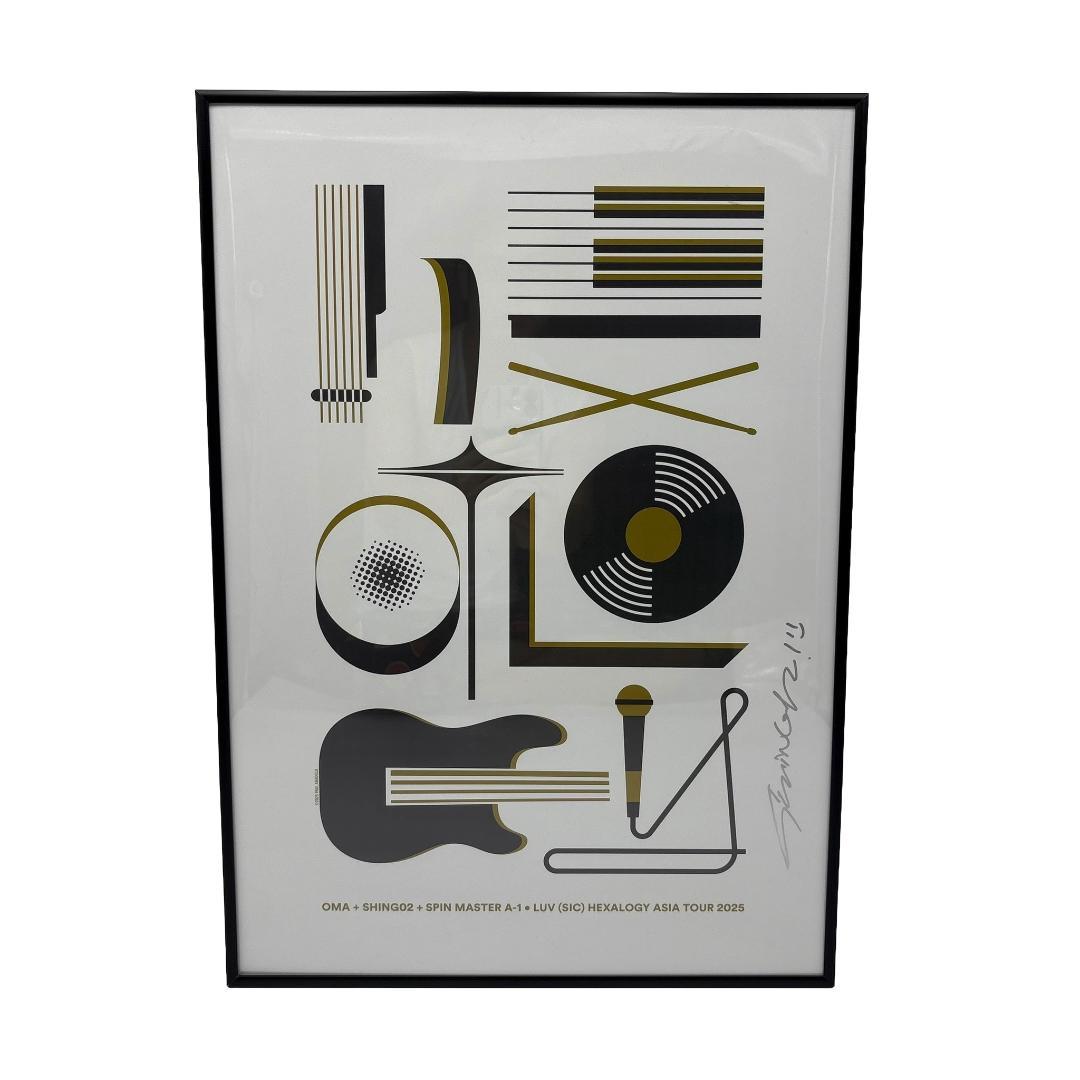 Shing02サイン入りポスター 額縁付き　NUJABES LUV(SIC)