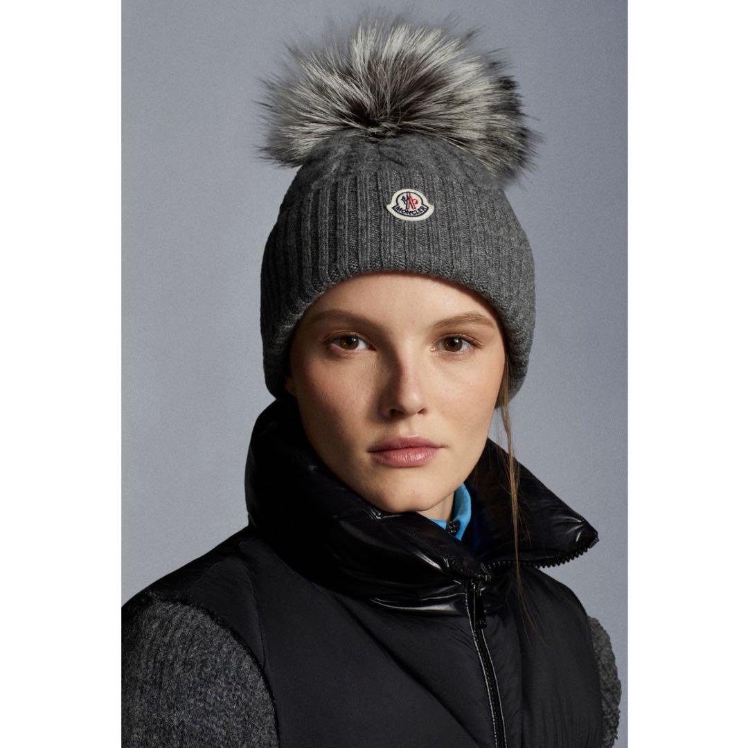 【カシミヤ混】MONCLER BERRETTO ニット帽 ビーニー ギフト包装