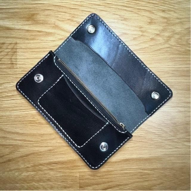 2005.5.15 ロングトラッカーウォレット/栃木レザー/ステッチ黒色