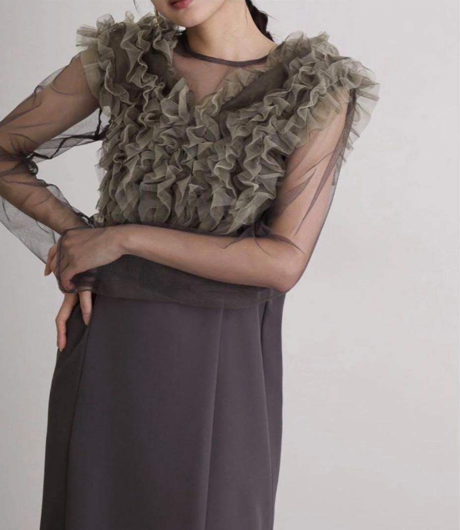 atlo オケージョンドレス Sサイズ ブラウン