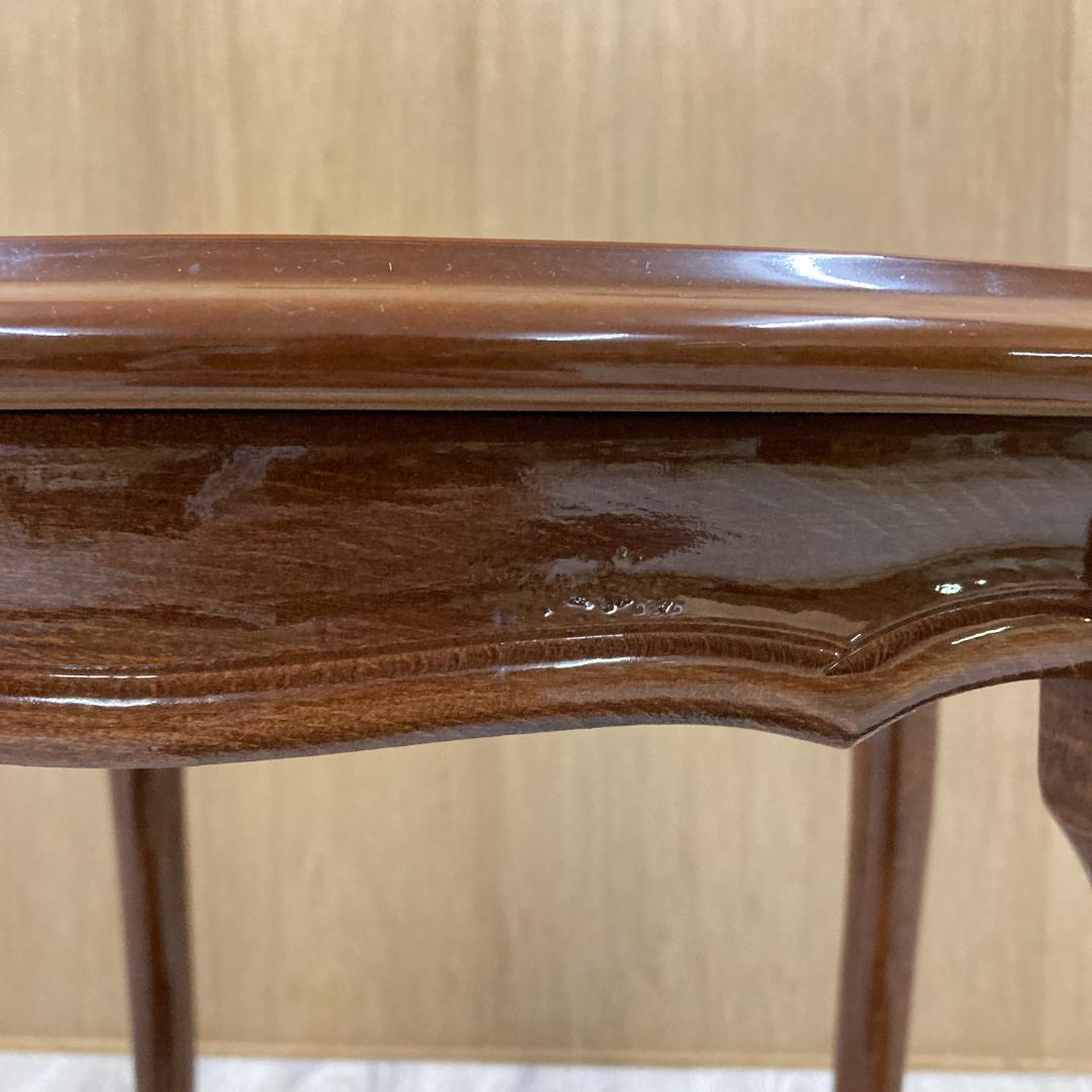 イタリア製　象嵌　猫脚　サイドテーブル　コーヒーテーブル