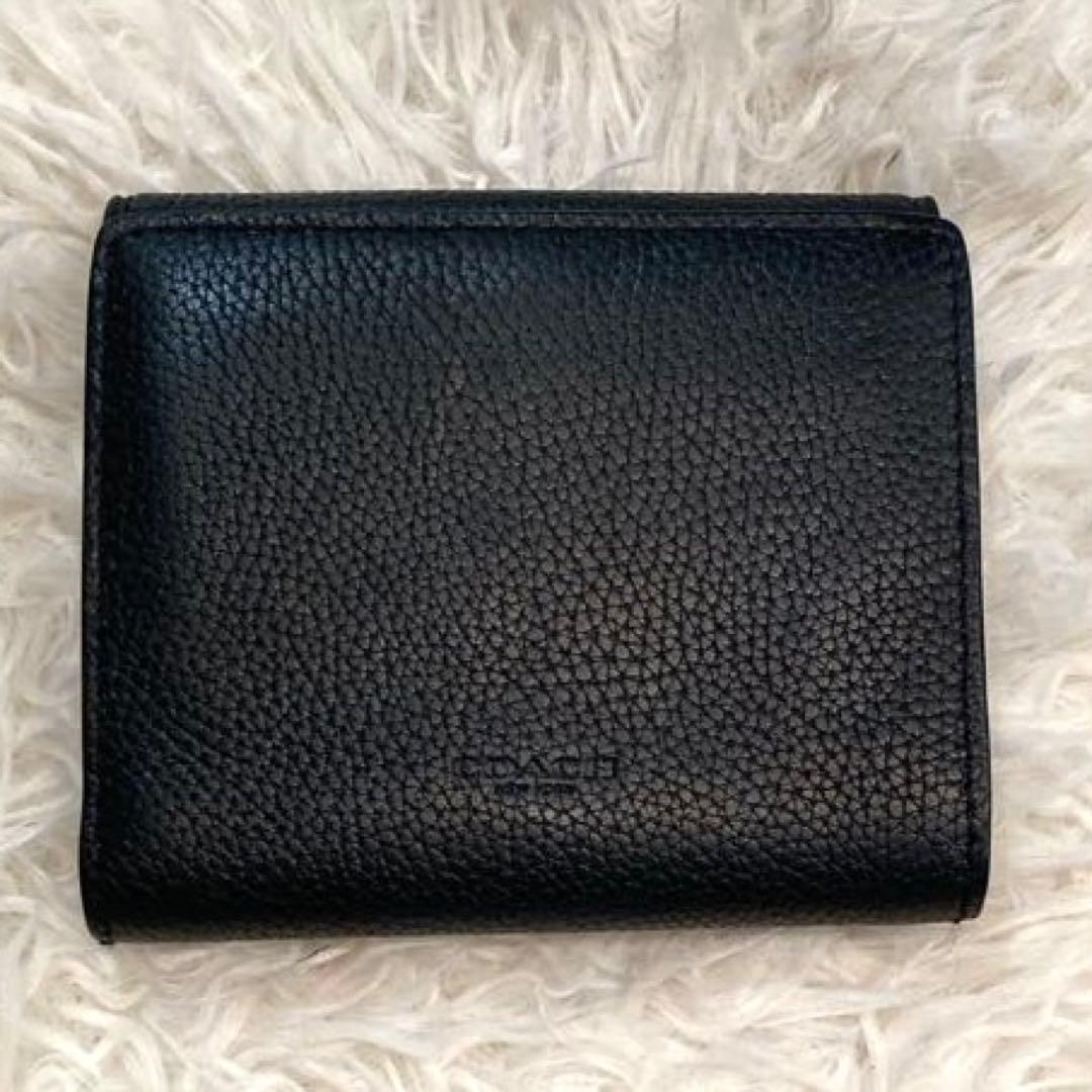 【美品】COACH タビー　スモールウォレット　二つ折り財布　黒