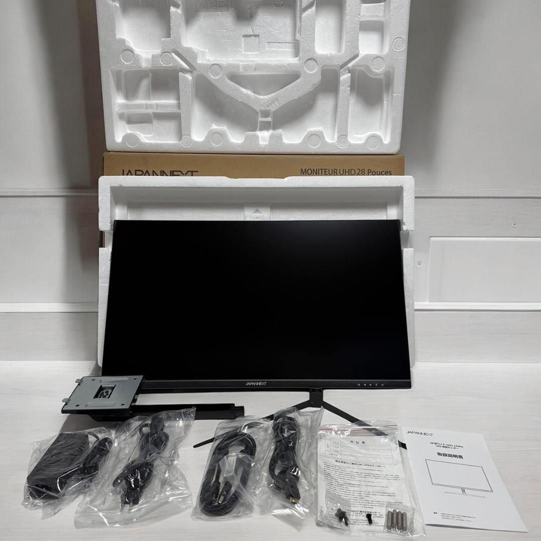 ほぼ未使用 ジャパンネクスト JN-IPS28G144UHDR ゲーミングモニタ