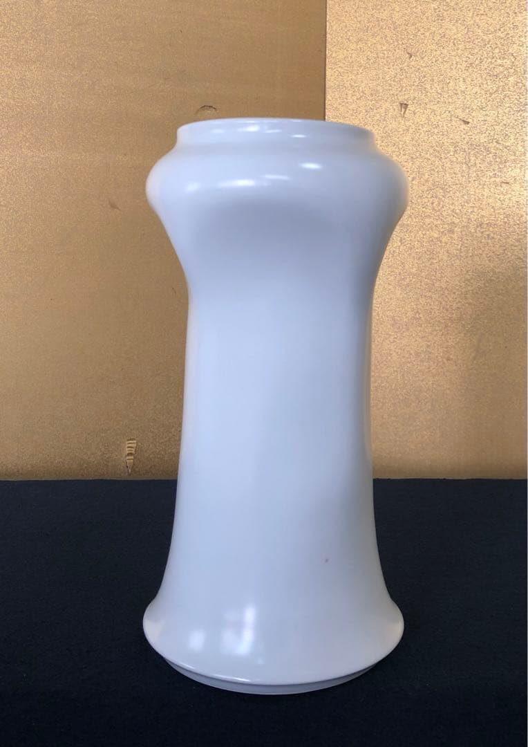 割引❗️《R》高麗庵 白磁 花器 清六窯 中村清吾 栞 共箱 250829G4