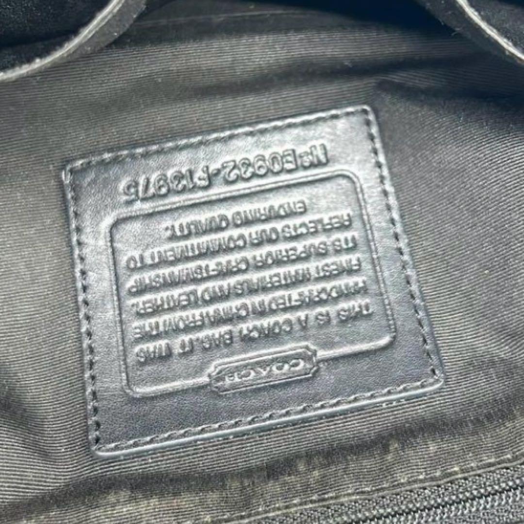 COACH キャンバス レザー ワンショルダー　y2kシグネチャー F13975