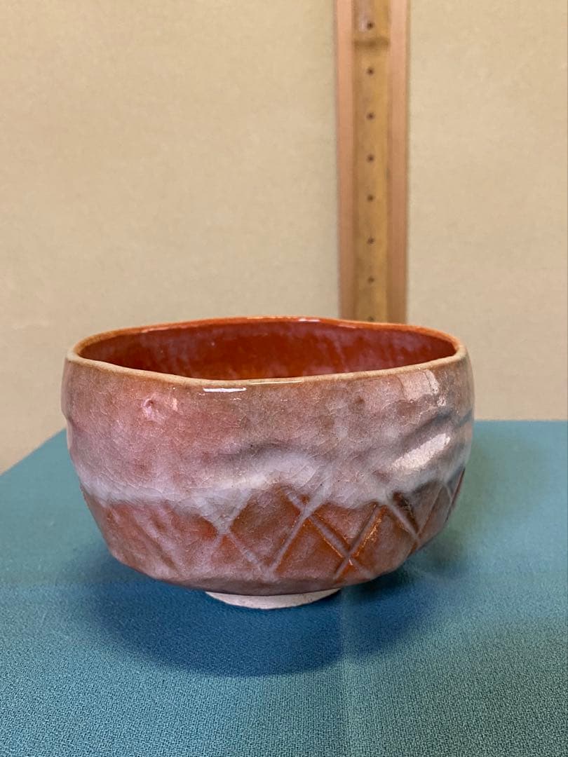 ⭐️本日限定⭐️茶道具/赤茶碗 小川長楽 五つ印赤茶碗 共箱