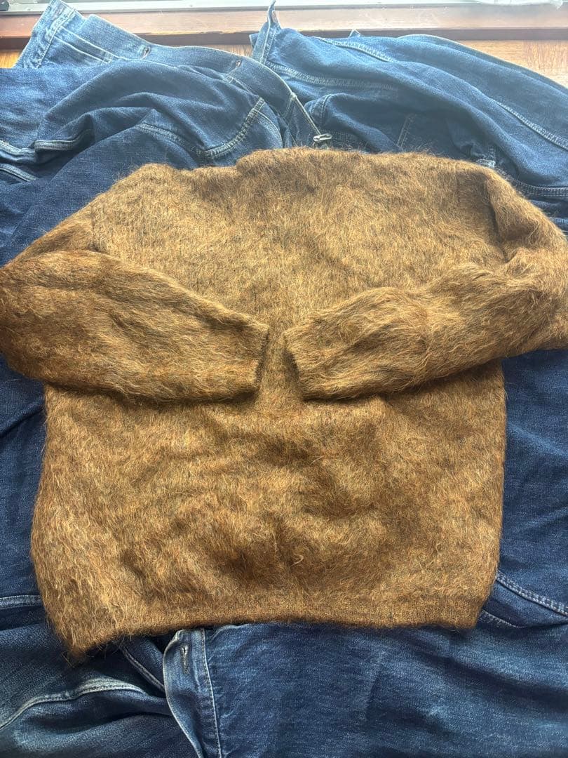 つ*み様 モヘア　カーディガン　ビンテージ　茶　カートコバーン