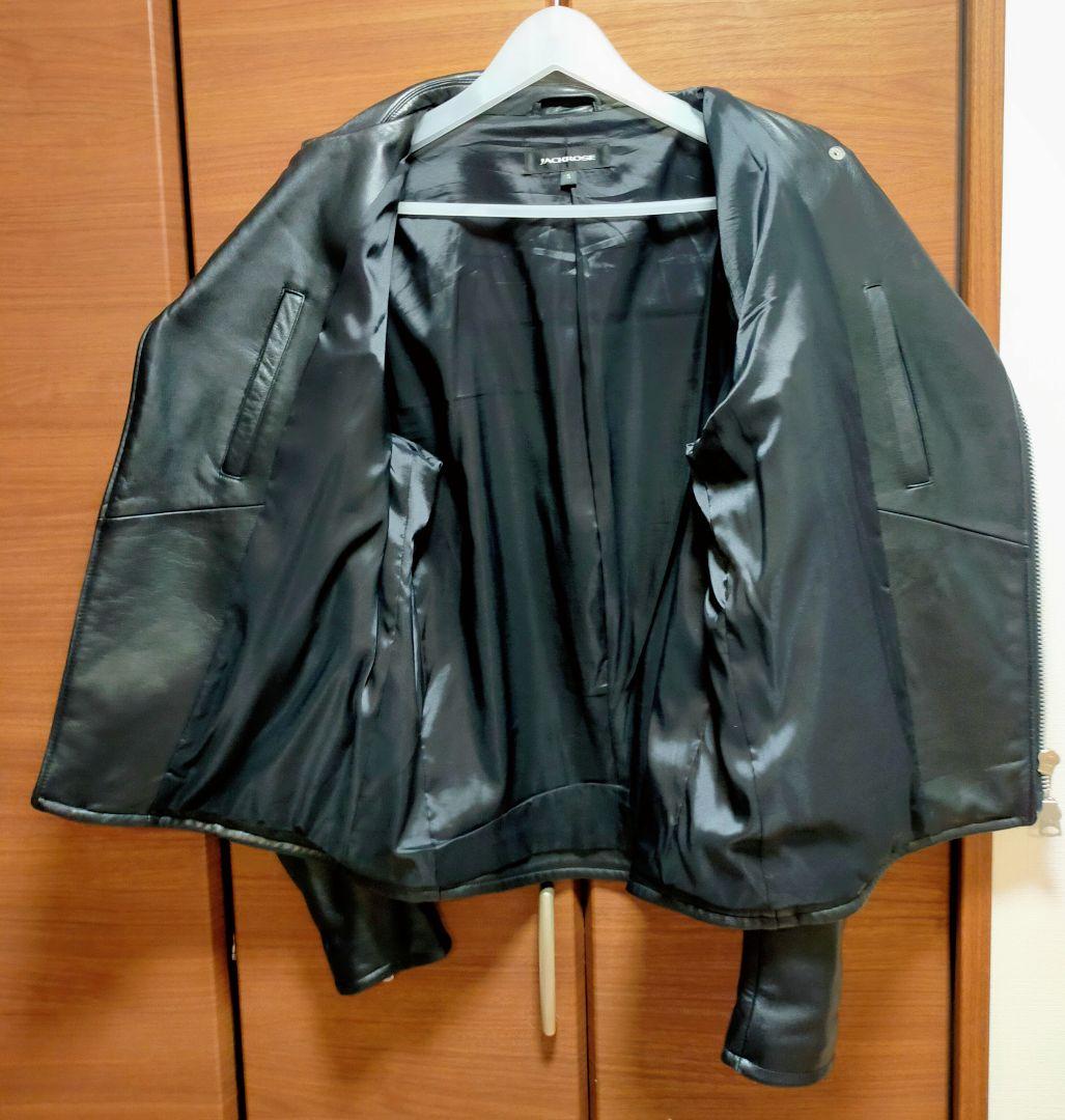 JACKROSE 羊革ダブルライダースジャケット 5(XL)ブラック 美品！