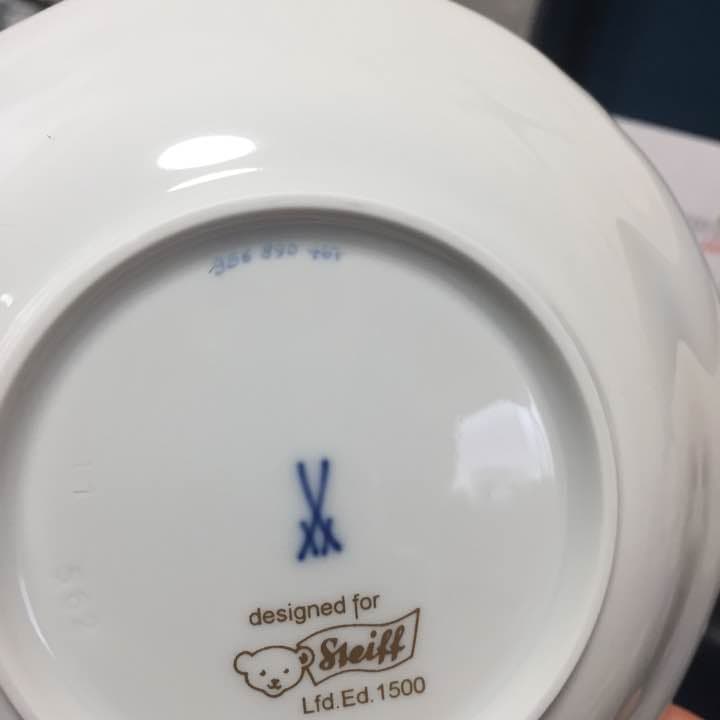 シュタイフ 日本限定 マイセン・テディ2000