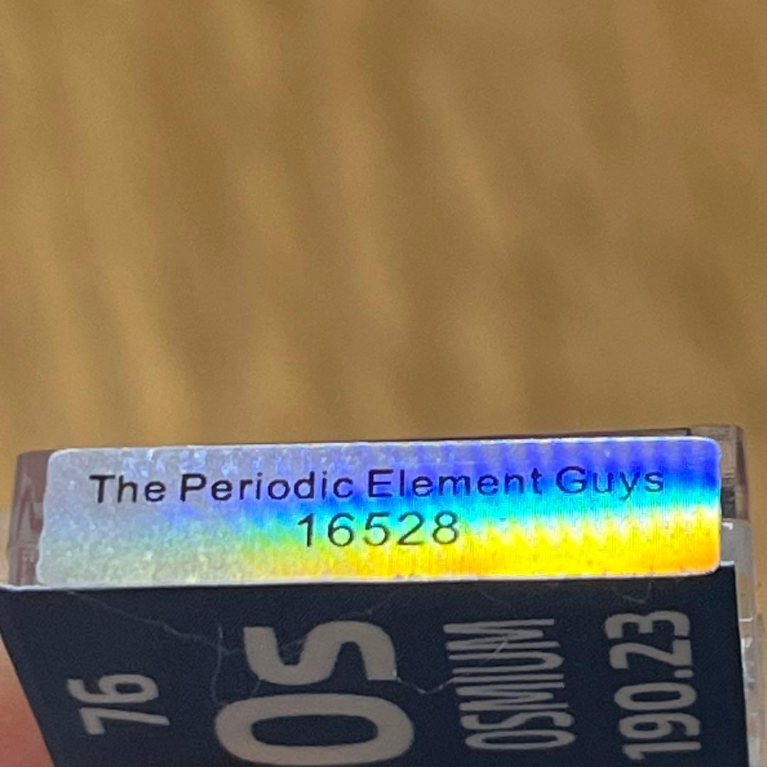 超希少！オスミウム99.9%レアメタル周期要素タイルクリスタル