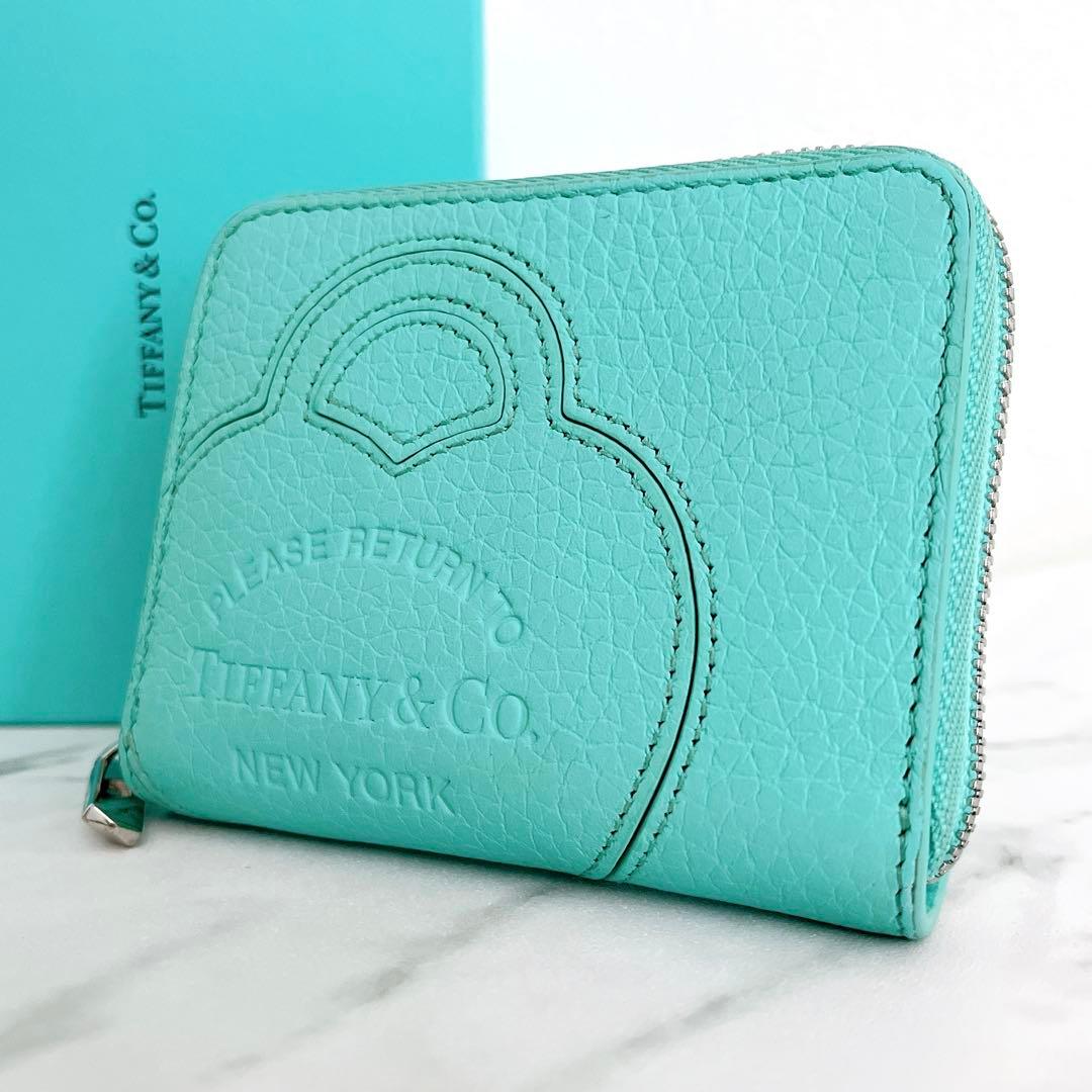 ✨美品✨リターントゥティファニー スモールジップウォレット ミニ財布 レザー