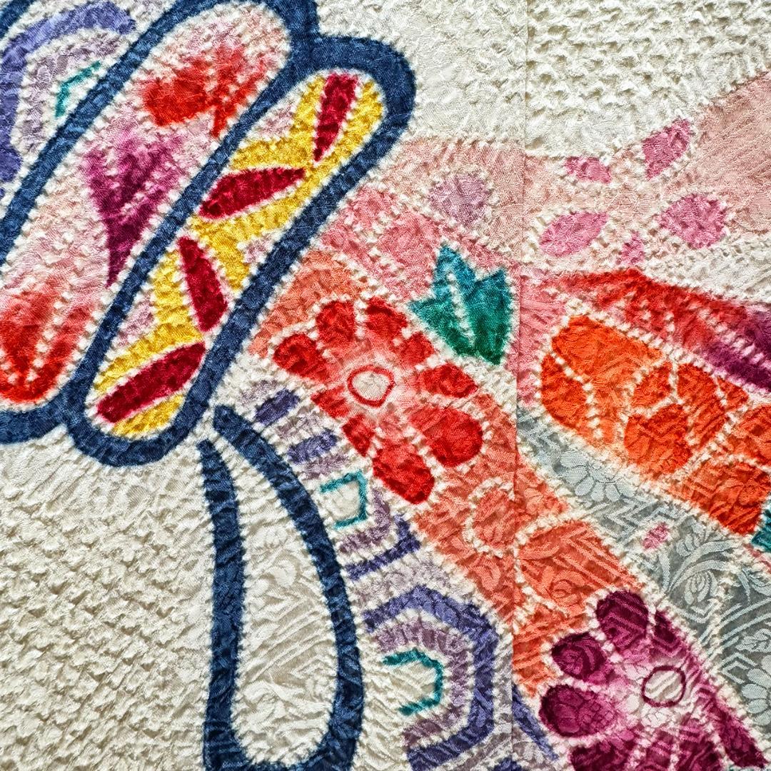 きものヱビス ■ 総絞り絵羽模様 七五三きもの 四つ身