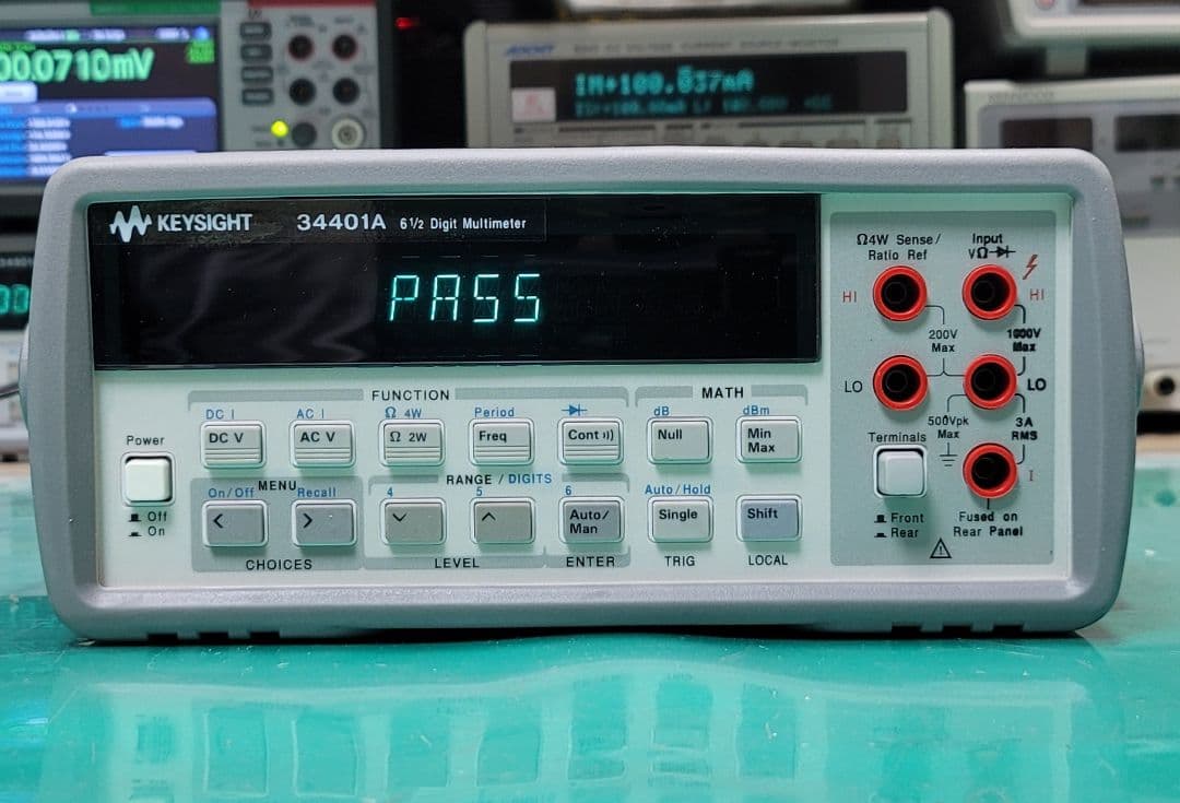 ②KEYSIGHT/HP 34401A 6.5桁 デジタルマルチメーター整備品