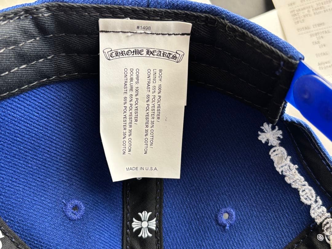 CHROME HEARTS ベースボールキャップ 青