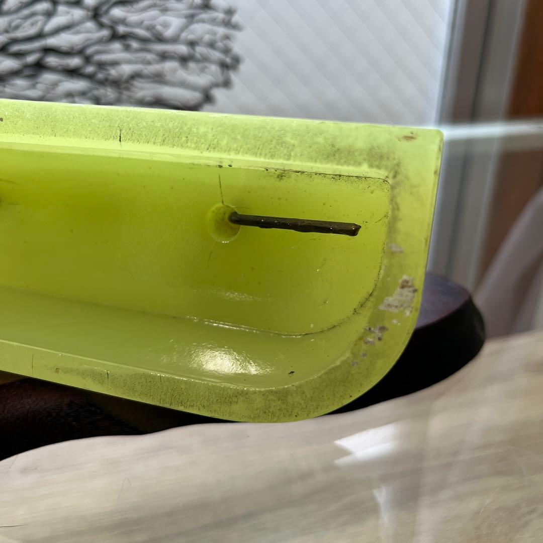 骨董　時代ガラス　希少　練りガラス　モニュメント　ライオン　置き物　ウランガラス