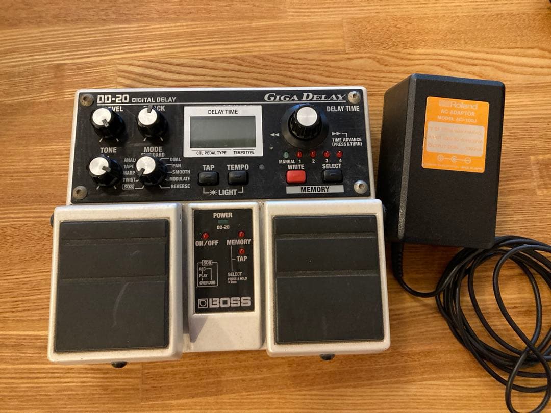 BOSS DD-20 GIGADELAY アダプター付き