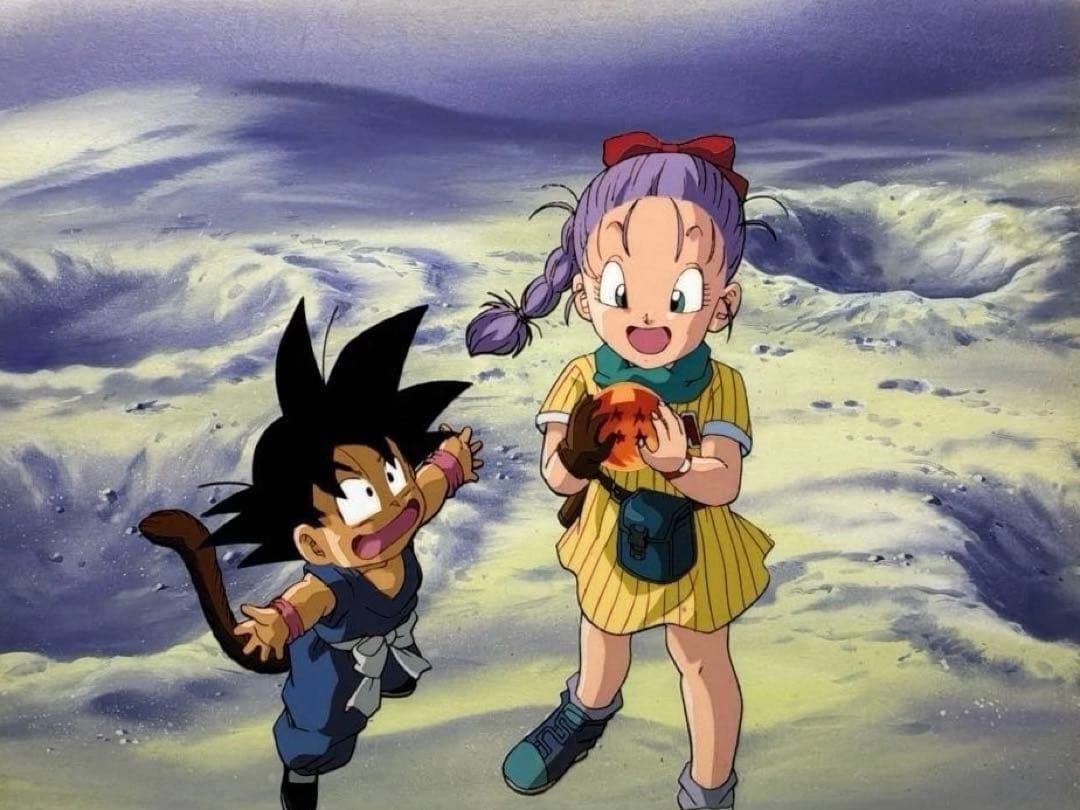 j*い様 映画ドラゴンボール セル画 ブルマと悟空