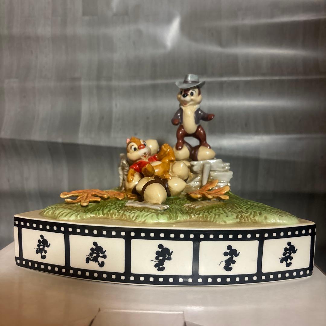 ディズニー　チップとデール　置物　陶器　希少　限定　200