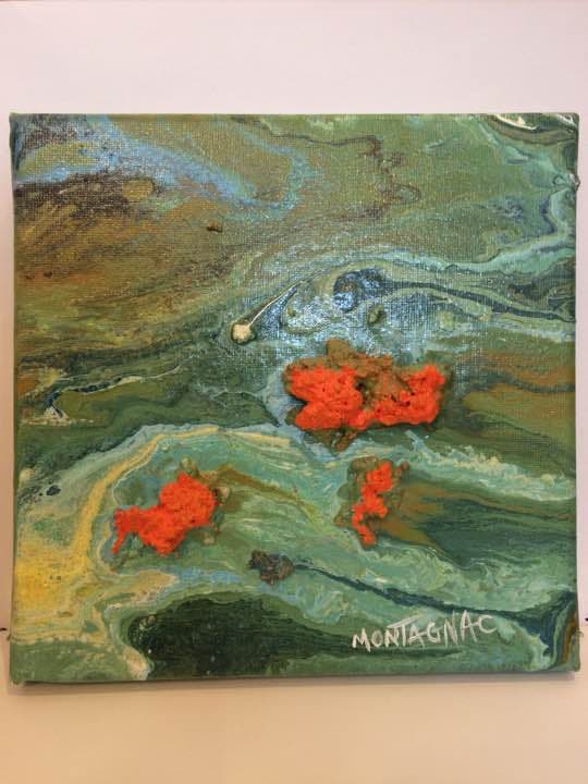 MONTAGNAC☆ 絵画 フランス作家 サイン入り