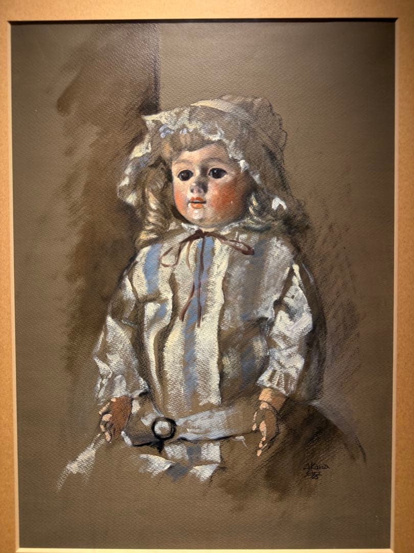 赤穴宏【人形】肉筆油彩画　直筆サインあり