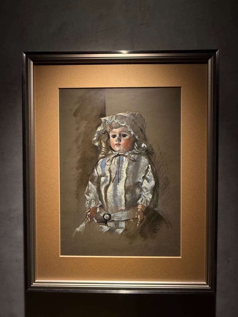 赤穴宏【人形】肉筆油彩画　直筆サインあり