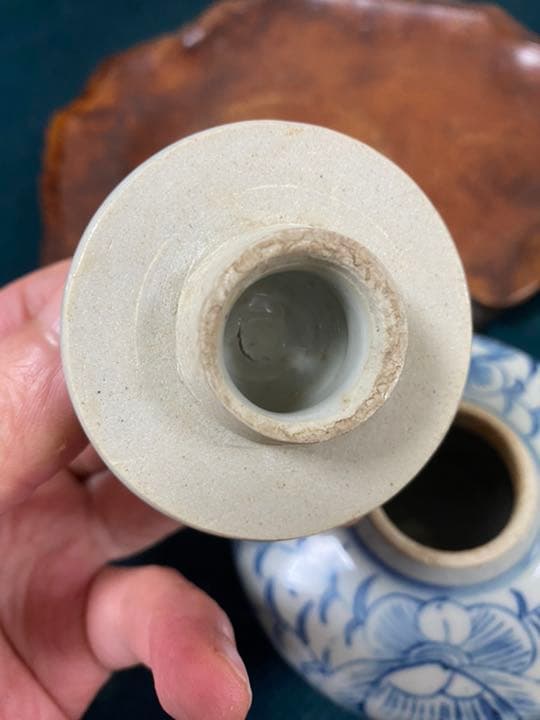 中国骨董 清時代 嘉庆年製，青花茶壷