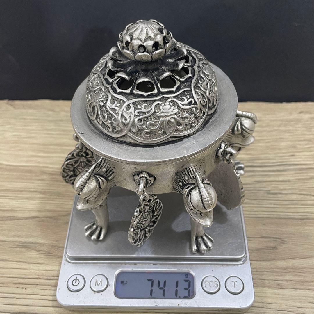 銅器 香炉 青蓮帝王薫香炉 香道具 装飾品 工芸品 置物