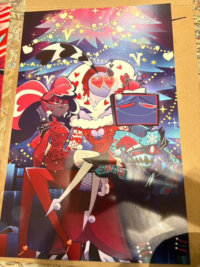 ハズビンホテル　クリスマス限定ポスターとVOXDEIポスター2つ　Vox