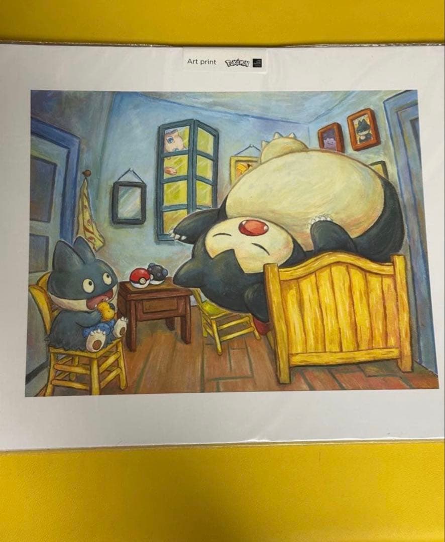 2枚セット 海外限定 日本未発売 ゴッホピカチュウ + カビゴン アートプリント