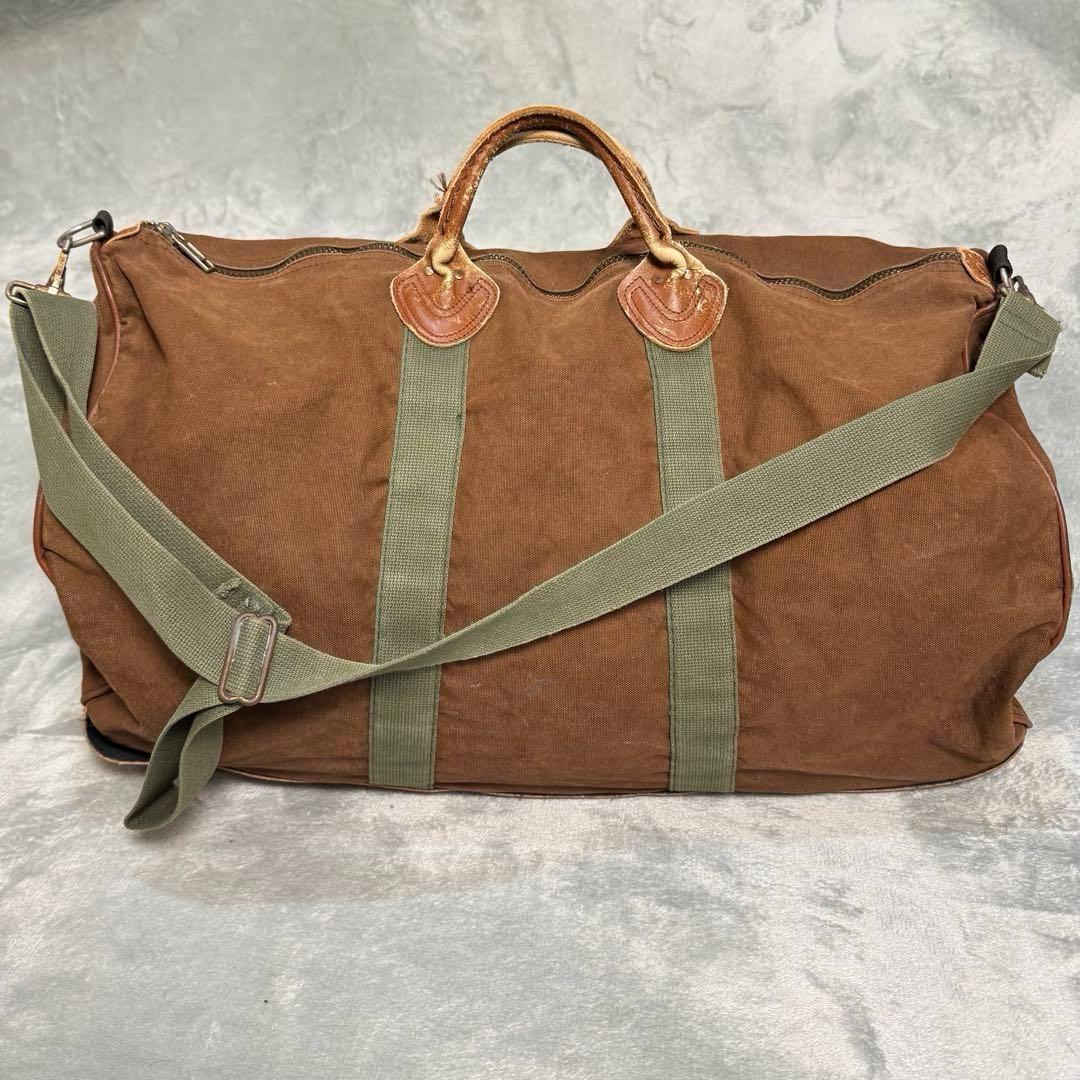 80s L.L.Bean エルエルビーン レザー キャンバス ダッフルバッグ