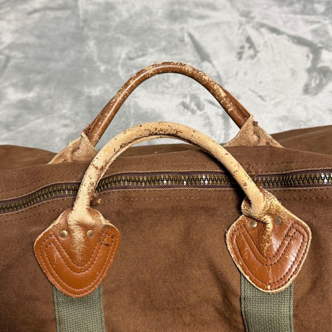 80s L.L.Bean エルエルビーン レザー キャンバス ダッフルバッグ