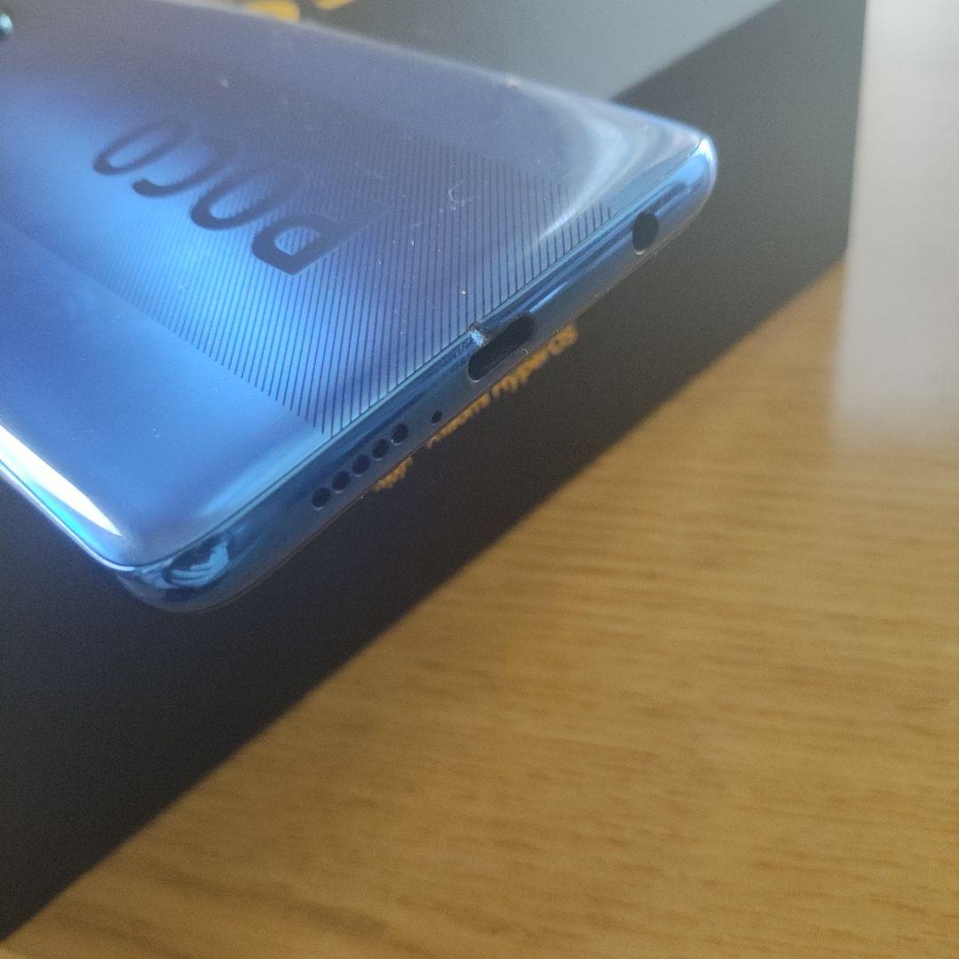 POCO X3NFC本体 33W充電器、変換器、未使用ケース付き