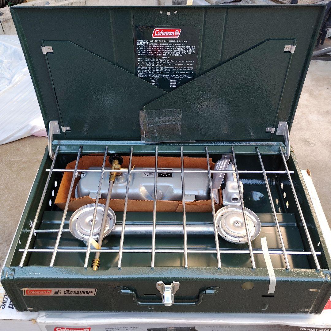【未使用保管品】Coleman 414-700J 二口バーナーキャンプストーブ