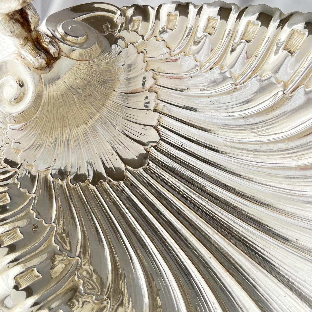 リスのナッツボウル / センターピース【シルバープレート】大型