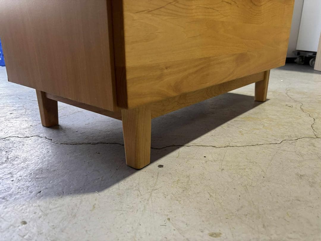 ペコ 服部家具 モダン ハイチェスト、整理タンス 6段幅80cm Used