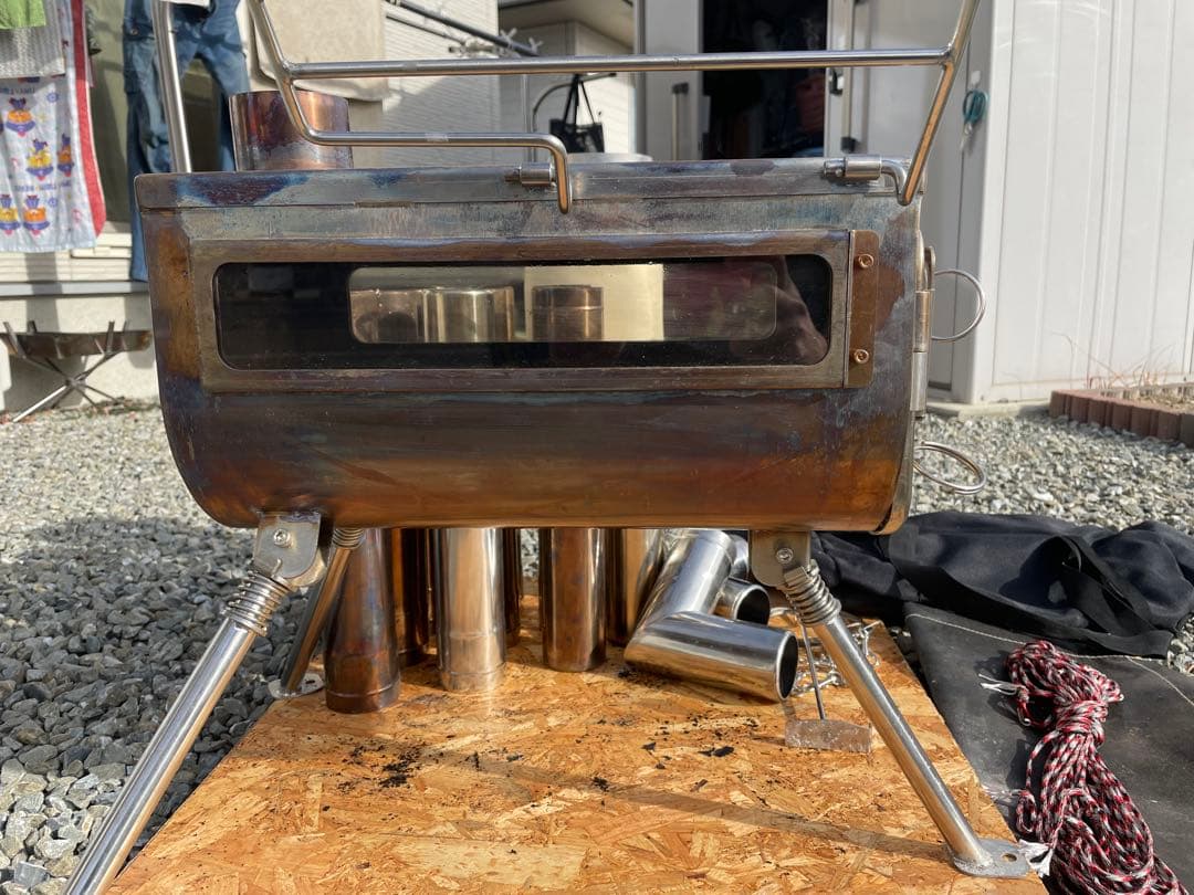 ステンレス3面ガラス薪ストーブ　スームルーム　テンマクwinnerwell風